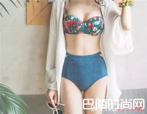 分体高腰式泳衣适合什么妹子？_今夏斩男杀手锏 这些心机泳衣你准备好了吗？