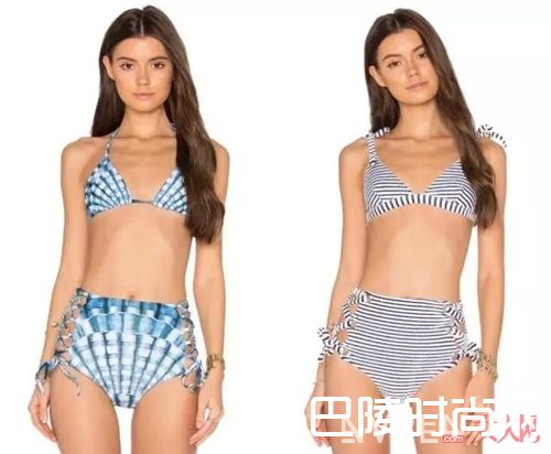 分体高腰式泳衣适合什么妹子？_今夏斩男杀手锏 这些心机泳衣你准备好了吗？