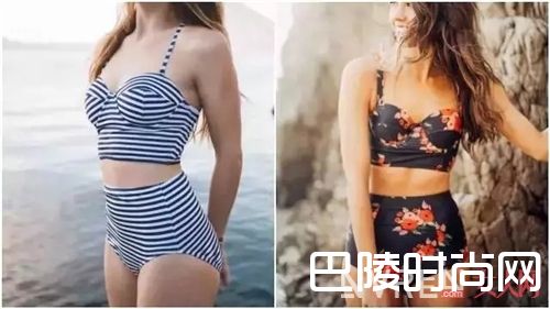 分体高腰式泳衣适合什么妹子？_今夏斩男杀手锏 这些心机泳衣你准备好了吗？