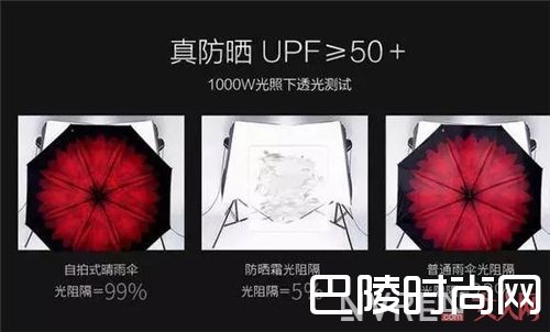防晒小黑伞_夏日必备 百元内就能搞定的美白防晒好物