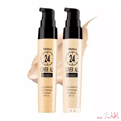 泰国Mistine24小时防脱妆粉底液_这几个适合夏天的彩妆好物 便宜而且不脱妆！