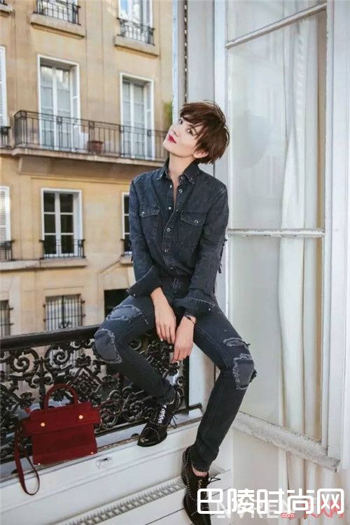 牛仔+牛仔_不得不服宋佳的这6个搭配套路 美哭了