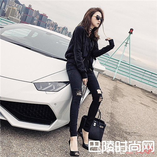 显瘦黑色破洞介绍_听说 夏天与破洞更搭配哦