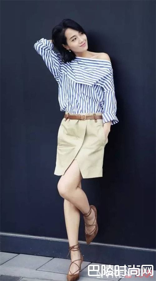 衬衫+半身裙_夏天衬衫的7种穿法 满足爱美的你