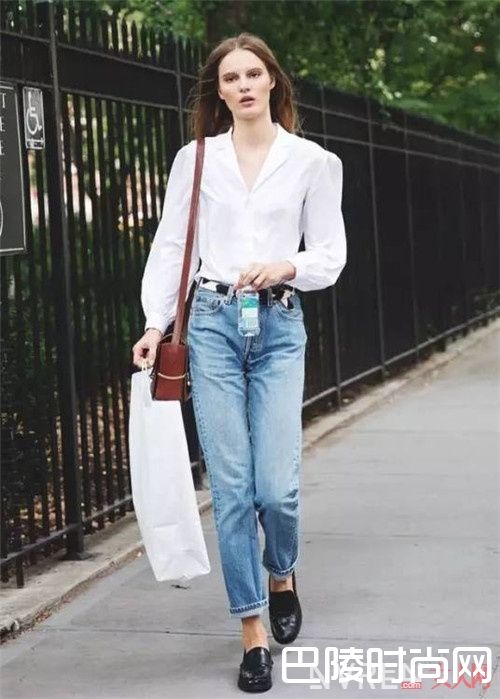 衬衫+牛仔裤_夏天衬衫的7种穿法 满足爱美的你