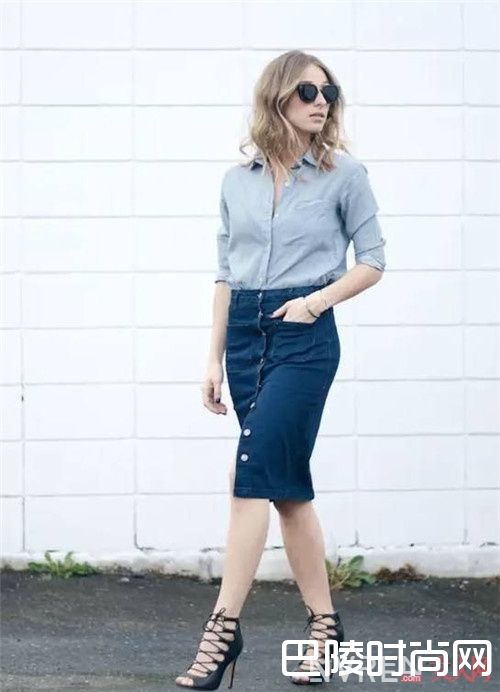衬衫+半身裙_夏天衬衫的7种穿法 满足爱美的你