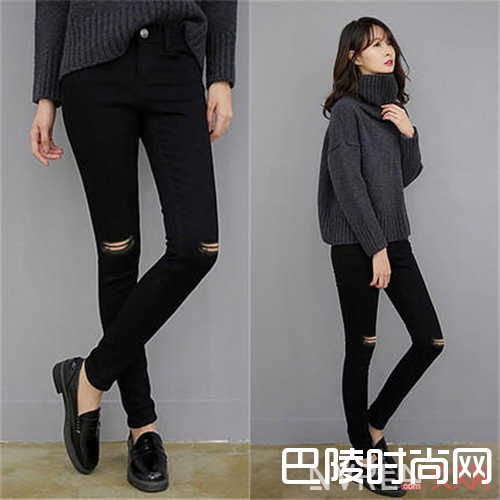 显瘦黑色破洞介绍_听说 夏天与破洞更搭配哦