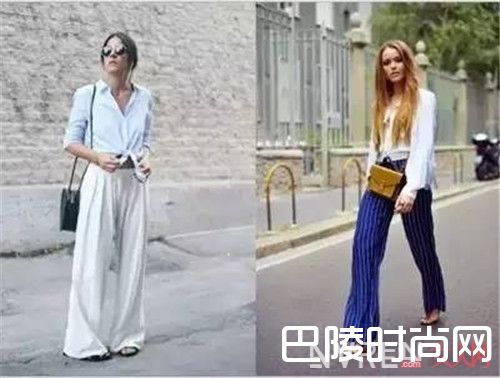  衬衫+阔腿裤_夏天衬衫的7种穿法 满足爱美的你
