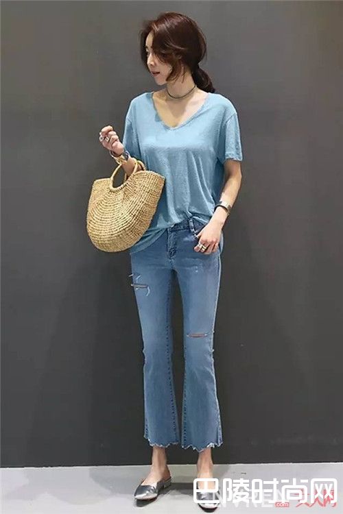 阔腿裤、牛仔裤搭配_夏日衣橱该有的有了 整个夏日都能美美的