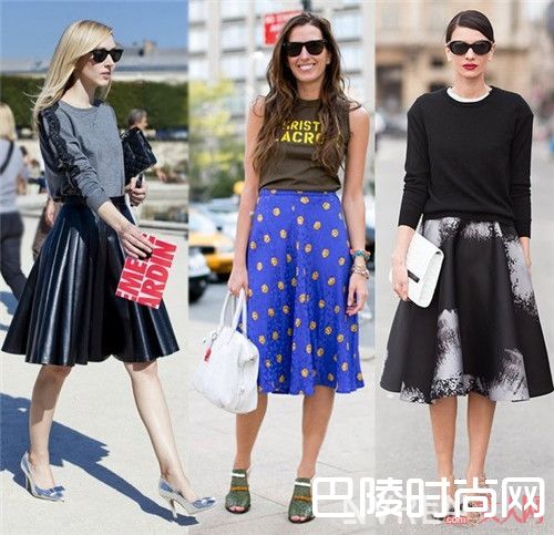 高腰伞裙搭配什么清新可爱_2017年时髦的高腰裙该如何搭，才能又瘦又美呢？