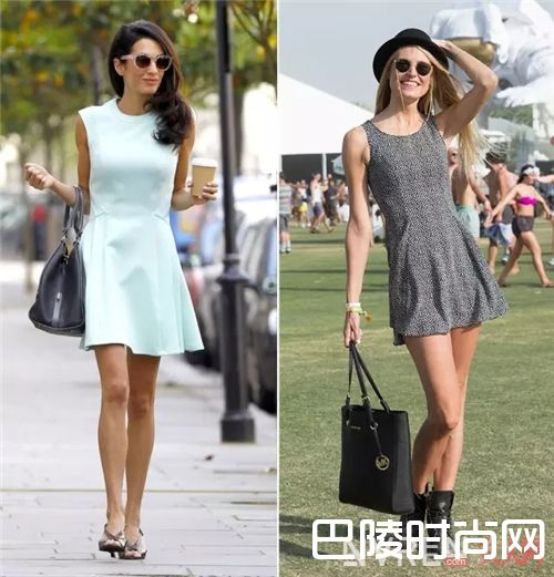 吊带迷你连衣裙如何搭配显高？_这些看似普通的单品也显高 前提是你搭对了！