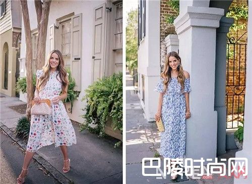 印花裙介绍_今夏最美5条裙子 跟着这位时尚达人穿错不了