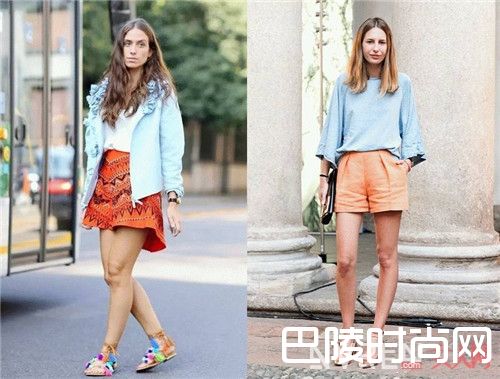 蓝+橙介绍_炎日下如何穿出清凉感？这几条配色建议请收下