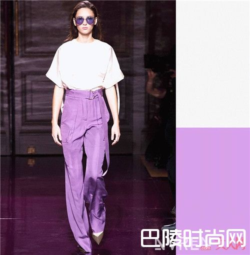 紫+白介绍_炎日下如何穿出清凉感？这几条配色建议请收下