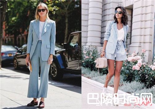 蓝+白介绍_炎日下如何穿出清凉感？这几条配色建议请收下