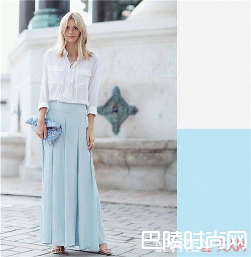 蓝+白介绍_炎日下如何穿出清凉感？这几条配色建议请收下