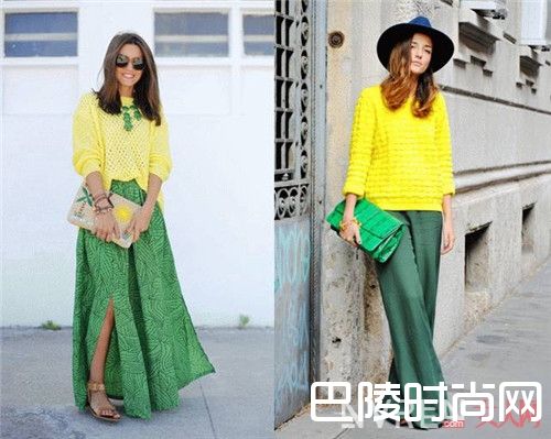 绿+黄介绍_炎日下如何穿出清凉感？这几条配色建议请收下