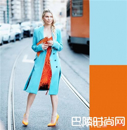 蓝+橙介绍_炎日下如何穿出清凉感？这几条配色建议请收下