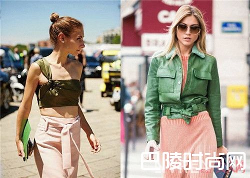 绿+粉介绍_炎日下如何穿出清凉感？这几条配色建议请收下