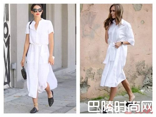 衬衫裙+拖鞋搭配介绍_今夏最潮搭配是什么 当然还是衬衫裙+平底鞋