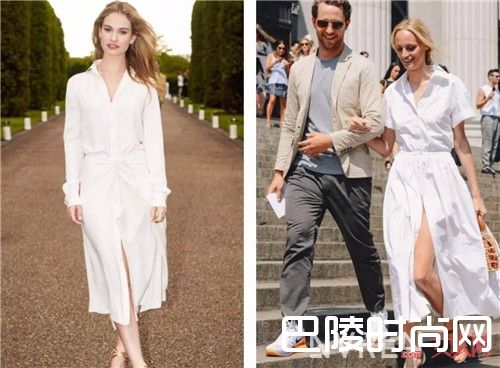 印花颜色搭配_今夏最潮搭配是什么 当然还是衬衫裙+平底鞋