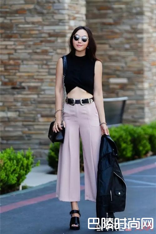哪款阔脚裤显得温柔?_夏天怎么时髦又清爽地穿裤装?我选择这三条阔脚裤!