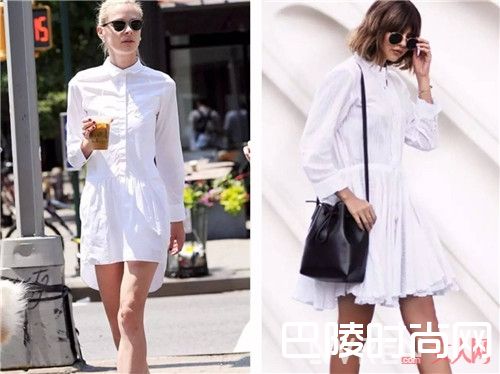 版型设计搭配_今夏最潮搭配是什么 当然还是衬衫裙+平底鞋