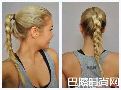 马尾辫编发的扎法_去健身房不会扎这些发型我都不好意思撸铁！