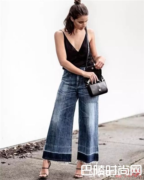  哪款阔脚裤显得帅气？_夏天怎么时髦又清爽地穿裤装？我选择这三条阔脚裤！