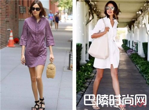 衬衫裙+平底凉鞋搭配介绍_今夏最潮搭配是什么 当然还是衬衫裙+平底鞋
