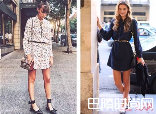 衬衫裙+单鞋搭配介绍_今夏最潮搭配是什么 当然还是衬衫裙+平底鞋