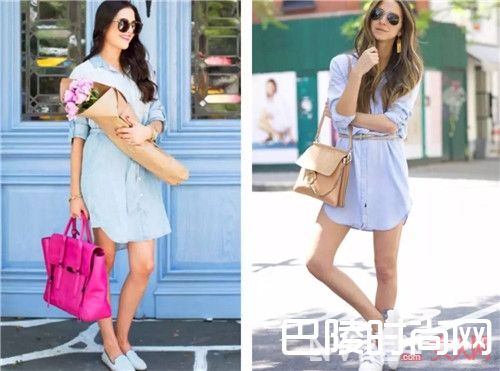 印花颜色搭配_今夏最潮搭配是什么 当然还是衬衫裙+平底鞋