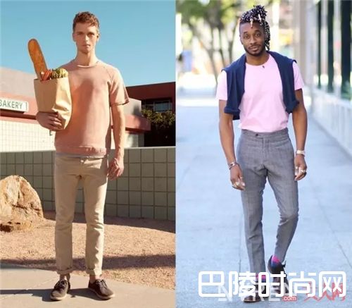 粉色T恤如何搭配?_告别黑白tee 这些有颜色的T恤让你帅出不同!