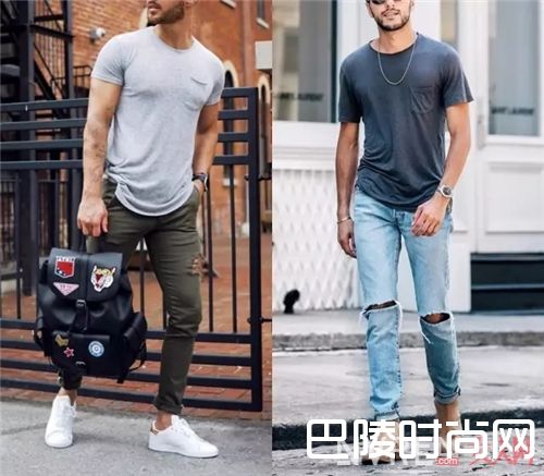 灰色T恤如何搭配？_告别黑白tee 这些有颜色的T恤让你帅出不同！