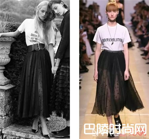 白T恤与半身纱裙如何搭配？_白tee最时髦的5种穿法 我都为你选好了！