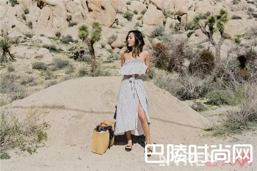 条纹连衣裙如何搭配？_度假正确的style 从这5条仙女裙装扮开始