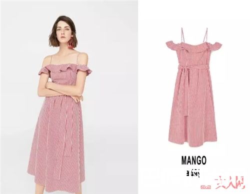 条纹连衣裙如何搭配？_度假正确的style 从这5条仙女裙装扮开始