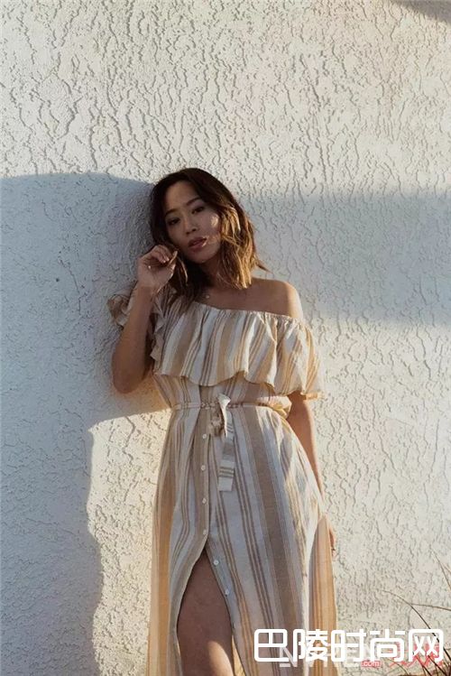 条纹连衣裙如何搭配？_度假正确的style 从这5条仙女裙装扮开始