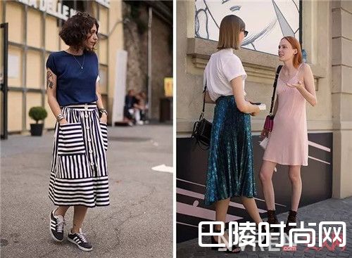 带跟凉鞋+中长伞裙介绍_这6款搭配真的是美炸了 学会让你加分的秘籍