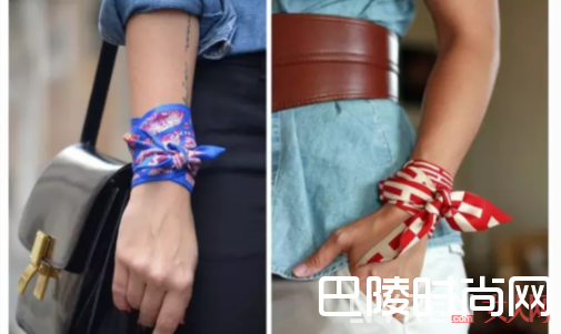 丝巾绑法小技巧，get起来今夏绝对不无聊！_丝巾绑法小心机:这4个让造型让你夏天美的很高级！
