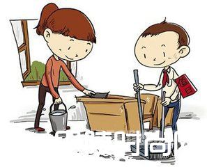 高校安排学生扫厕所