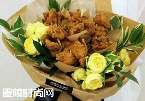 炸鸡花束图片