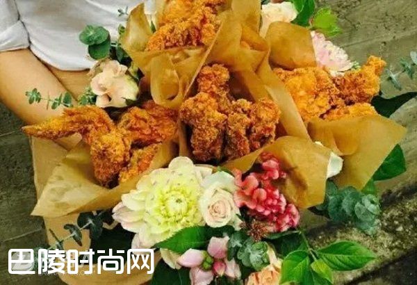 炸鸡花束图片