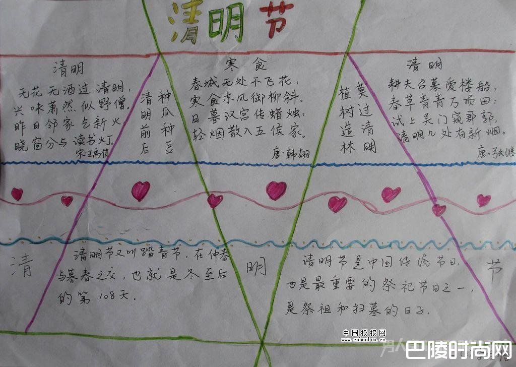 清明节手抄报 清明节手抄报