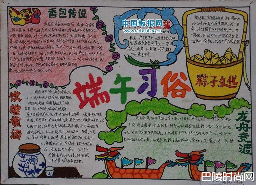 端午节手抄报内容