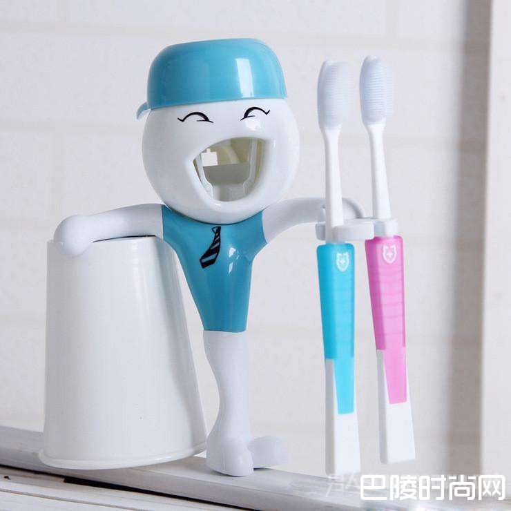 自动挤牙膏器漱口杯 自动挤牙膏器漱口杯