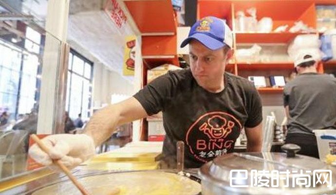 纽约人开煎饼摊