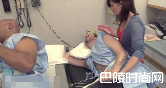 男子体验分娩阵痛