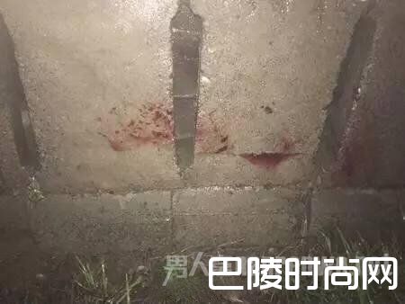 地上未干的血迹