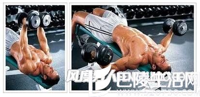 仰卧下斜哑铃飞鸟